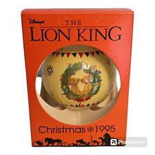 Vintage 1995 Disney Schmid Collectors Gallery Lion King Christmas Ornament NEW picture