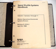 Rare 1988 NASA Space Shuttle Systems Handbook Binder- Tons of Foldout Schematics picture