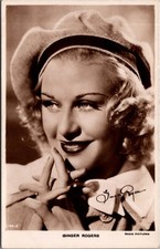 Ginger Rogers 1930s RPPC Postcard Radio Pictures British Manufacture picture