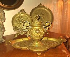 Inkwell with Devil Head Decoration Antique Solid Brass by AFC Hallmark picture