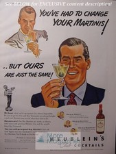 RARE 1943 Esquire Advertisement AD HEUBLEIN's Club COCKTAILS WWII Era picture