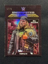 TRIPLE H 2026 TOPPS DECADES 90'S WWE UNDISPUTED CHAMPIONS PURPLE /75 #100 picture