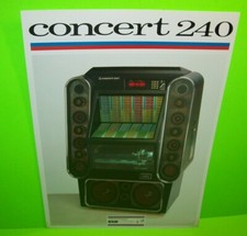 NSM Concert 240 Original 1985 German Phonograph Jukebox Music Promo Art Flyer picture