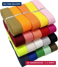 Heavy-Duty 1 Inch Cotton Webbing - 2mm Thick (26 Yards) - Natural Belt Strap for picture