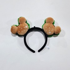 Disney Tokyo Mickey Mouse Burger Plush Ears Headband Authentic Original 35cm picture