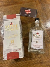 Canada Battle of The Glen 15 Years Whisky EMPTY Bottle with BOX picture