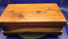 Handmade Aromatic Cedar Wood Jewelry Keepsake Box Hinged Lid 13