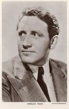 c1940s Actor SPENCER TRACY  Real Photo RPPC Postcard Unused picture