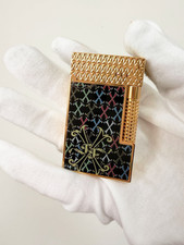 S.T. DUPONT LE GRAND Fuente OPUS-X Double & Torch Flame Gold Lighter super gift picture