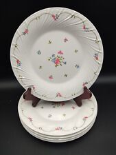 Set Of 5 Vintage Anacapa Melamine Ware Dinner Plates Pink Blue Floral Grannycore picture