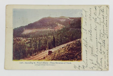 Ascending St Peters Dome Three Elevations of Track Colorado Postcard Posted 1909 picture