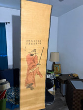 Chinese Hanging Scroll Paintings w/ Calligraphy & Figures, Set of 4 picture