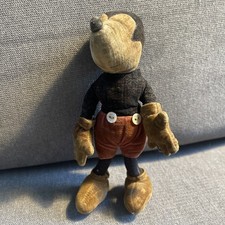 Vtg 1930s Mickey Mouse Possibly Steiff Velvet Doll Antique Wire Armature As-Is picture