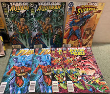 7 Dealer Lot Superman Comic Lot Annual #7, Year One Aquaman #1 & Flash #8, JL #9 picture