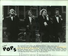 1984 Press Photo Four Singers of The Manhattan Transfer on 
