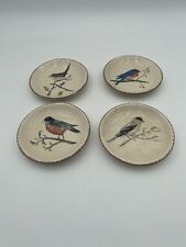 Backyard Birds Ceramic Display Plate Set Of 4 picture