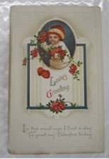 ANTIQUE VALENTINE'S DAY POST CARD INTERNATIONAL ART PUBLISHING CO GERMANY -Q24 picture