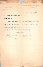 Law Offices Of Hale Bulkeley & Tennant 1896 Albany NY Letterhead Billhead TL6 picture