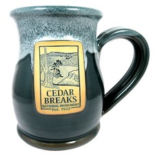 Cedar Breaks National Monument Zion Utah John Deneen Pottery Coffee Mug Belly picture