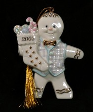 2003 Lenox Gingerbread Man Christmas Ornament (A5) picture