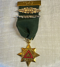 Vintage RoSPA Safe Driving Star Medal 1940s Oak Leaf Clasps, United Kingdom picture