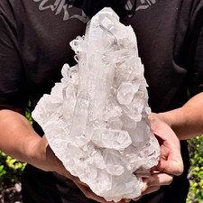 7.03LB Natural Clear White Quartz Crystal Cluster Rough Healing Specimen picture