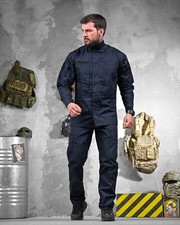 Tactical blue suit, Men's summer suit blue, Military blue uniform, oyi scv woq picture