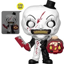 Funko Pop Terrifier - Art the Clown With Steve's Head #2169 GITD  picture