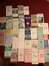 Vintage  1940s - 60s LOT of 33 Train Schedules Erie NewYork Jersey Mexico Etc picture