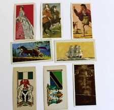 Lot of 8 Vtg 1967-1987 Brooke Bond Tea and Tea Bag Trading Cards tobacco cards picture