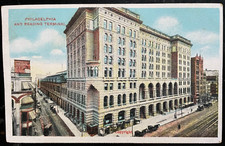 Vintage Postcard 1901-1907 Philadelphia & Reading Train Terminal Philadelphia PA picture