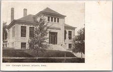 c1900s ATLANTIC, Iowa Postcard 