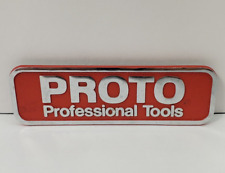 Vintage Proto Professional Tools Name Badge Plate For USA Tool Box Chest Cabinet picture