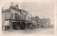 Street View Main St., Flushing MI Michigan 1925 RPPC Photo Postcard COPY picture