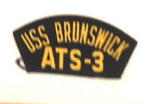 USN United States Navy USS BRUNSWICK ATS-3 patch 2-1/4 X 4-3/4 #3014 picture