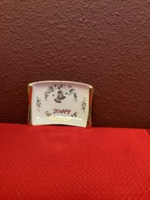Lefton Happy Anniversary Handpainted Porcelain Trinket Tray #1310 picture
