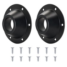 Black Aluminum RV Table Base Mount 2 Pack Adjustable Pedestal Table Leg Base picture