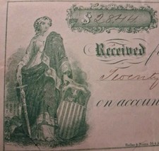 SLING'S 🪙  RARE 1863 Portland Promissory Note/Receipt $28.44 picture