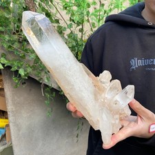 5.1lb Natural Clear White Quartz Crystal Cluster Rough Healing Specimen picture