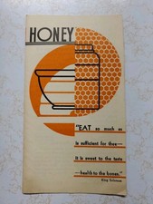 Rare Vintage Honey small 6 Page Recipe Booklet Sponsored by Kellogg's picture