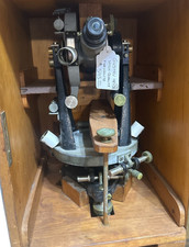 Antique Gustav Heyde Surveyors Transit Compass Scope Theodolite/Original Case picture