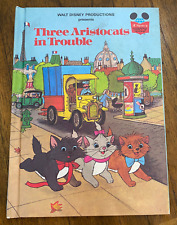 Walt Disney Presents Three Aristocates in Trouble 1981 1st Print Hardcover picture