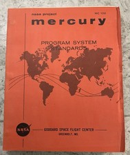 RARE Original Nasa 1961 Project Mercury Tracking Manual NASA/ IBM picture