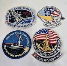 Lot of 4 NASA Space Shuttle Mission Patches - Vintage STS-41G STS-51L STS-42 STS picture