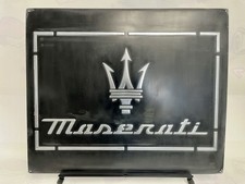 Maserati Vintage Garage Metal Sign 20x24” Handmade Cast Aluminum Relief • picture