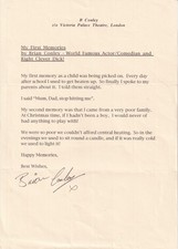 Brian Conley Comedian ALS Autograph 1990s Source Letter Macmillan Charity Quote picture