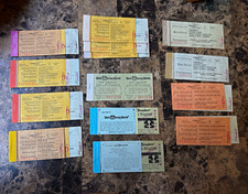 Vintage Walt Disney World Ticket Lot 12 Partial Books 46 Coupons Magic Kingdom picture