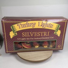 Silvestri Turkey Lights 10 Indoor/Outdoor Use Vintage Thanksgiving picture