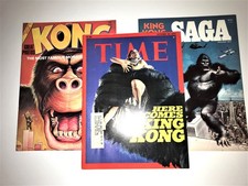 Vintage Lot of 3 King Kong Magazines 1970’s Beautiful Condition picture