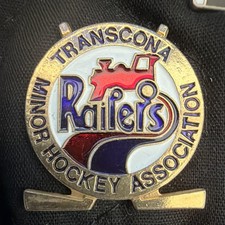 Vintage Transcona Railers Hockey Pin Minor Hockey Association Winnipeg MB picture